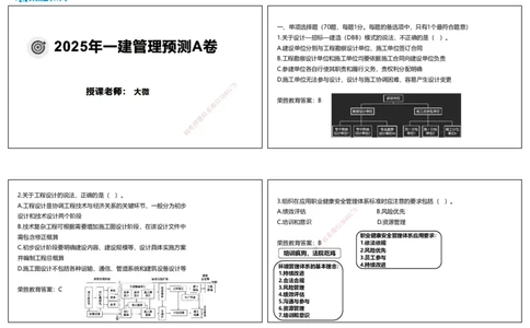 视频01&mdash;05集2025一建管理预测A卷讲义（可打印版）_2026年一级建造师_2026年一建管理_2025年一建管理SVIP_05-考前密训✿央企特训✿机构普押_18-管理《预测AB卷》大微RS_讲义