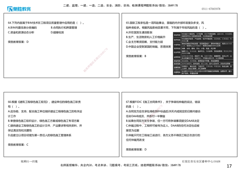 视频01&mdash;05集2025一建管理预测A卷讲义（可打印版）_2026年一级建造师_2026年一建管理_2025年一建管理SVIP_05-考前密训✿央企特训✿机构普押_18-管理《预测AB卷》大微RS_讲义