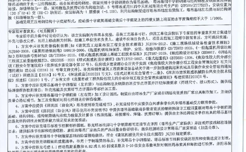 木头龙-逆作法永临结合十字钢箱梁塔吊基础结构施工方案专家论证页扫描件_2021-2023年优秀施组方案_施工方案_方案38-逆作法永临结合十字钢箱梁塔吊基础结构施工方案