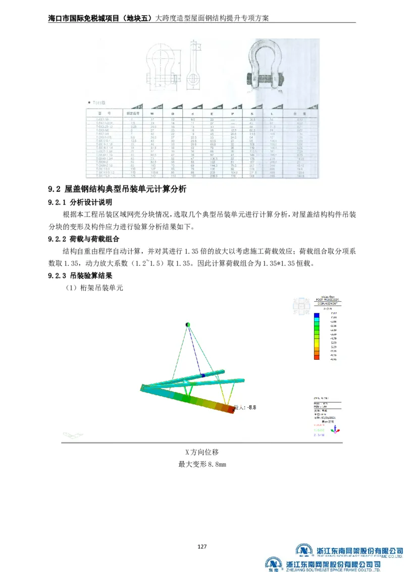 大跨度造型屋面钢结构提升专项方案_2021-2023年优秀施组方案_施工方案_方案32-大跨度造型屋面钢结构提升专项方案