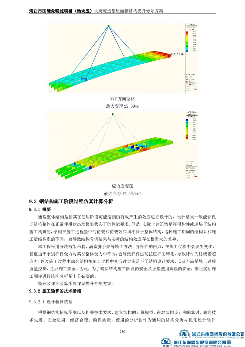 大跨度造型屋面钢结构提升专项方案_2021-2023年优秀施组方案_施工方案_方案32-大跨度造型屋面钢结构提升专项方案
