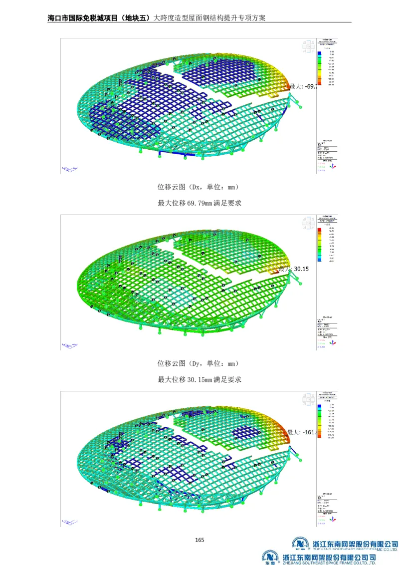 大跨度造型屋面钢结构提升专项方案_2021-2023年优秀施组方案_施工方案_方案32-大跨度造型屋面钢结构提升专项方案