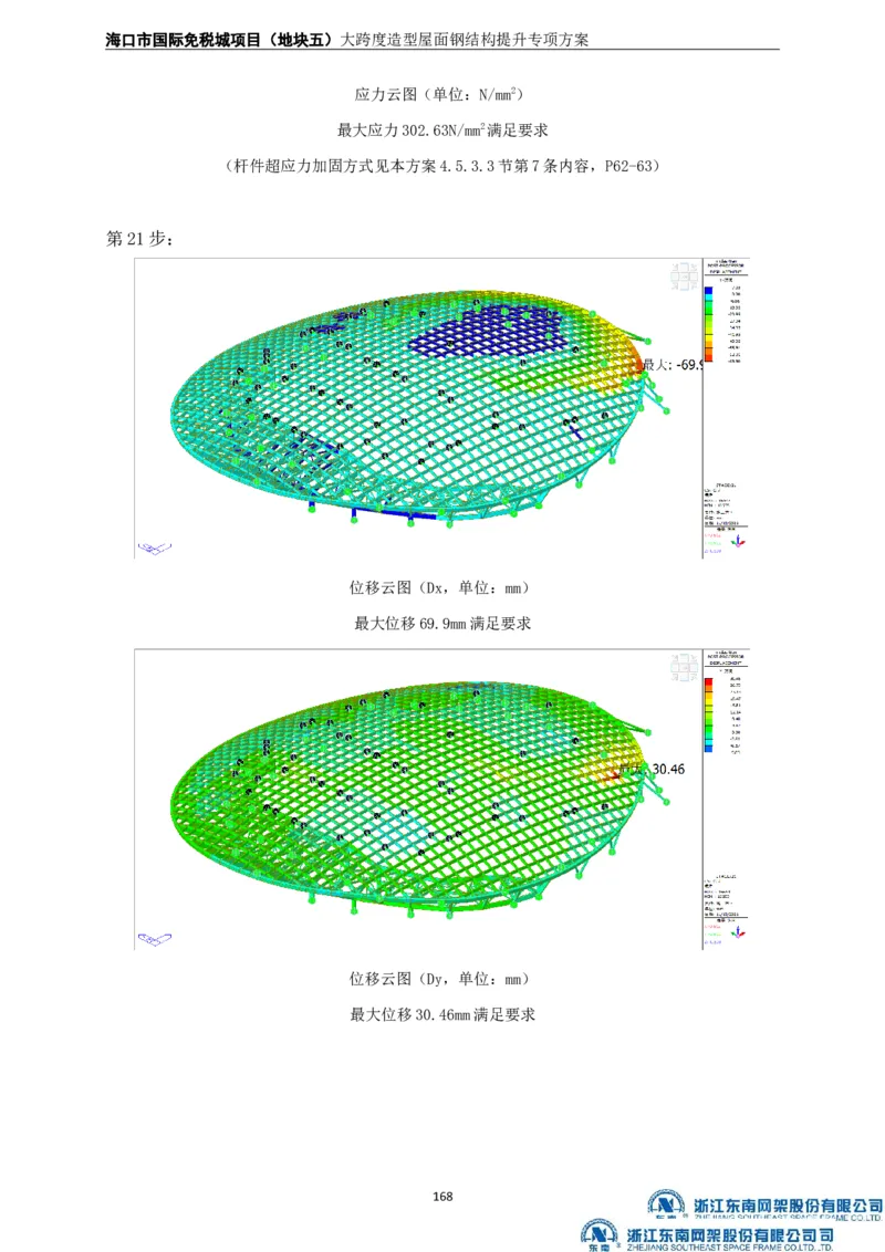 大跨度造型屋面钢结构提升专项方案_2021-2023年优秀施组方案_施工方案_方案32-大跨度造型屋面钢结构提升专项方案