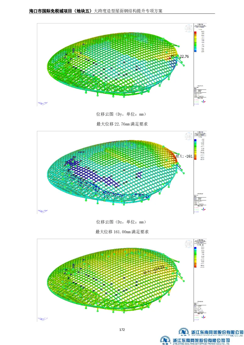 大跨度造型屋面钢结构提升专项方案_2021-2023年优秀施组方案_施工方案_方案32-大跨度造型屋面钢结构提升专项方案