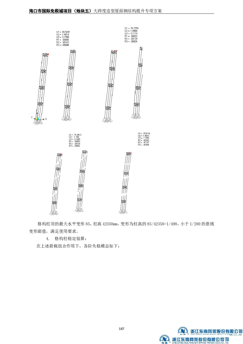 大跨度造型屋面钢结构提升专项方案_2021-2023年优秀施组方案_施工方案_方案32-大跨度造型屋面钢结构提升专项方案