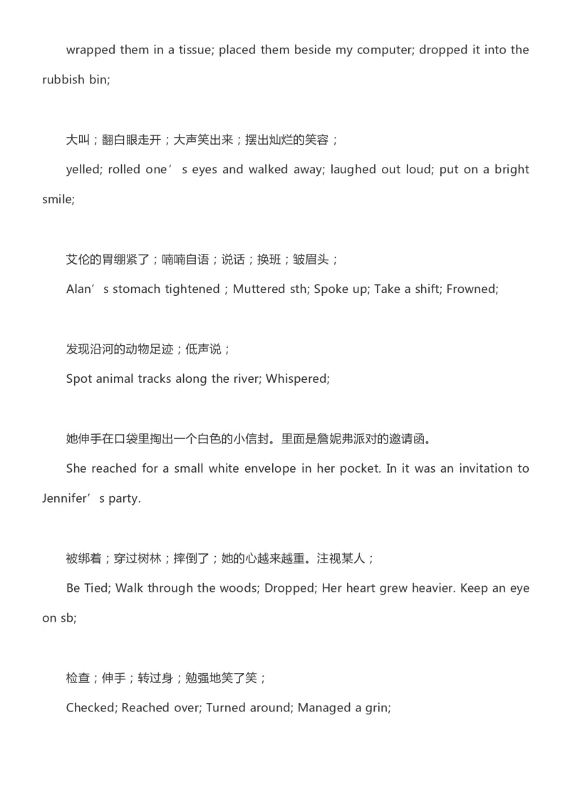 英语38高中英语素材积累&ldquo;读后续写&rdquo;必背好词好句_S054高中英语备考必备学习资料包