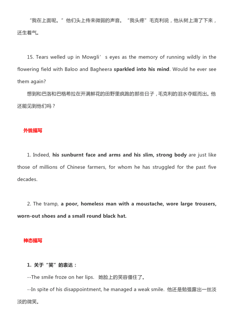 英语38高中英语素材积累&ldquo;读后续写&rdquo;必背好词好句_S054高中英语备考必备学习资料包