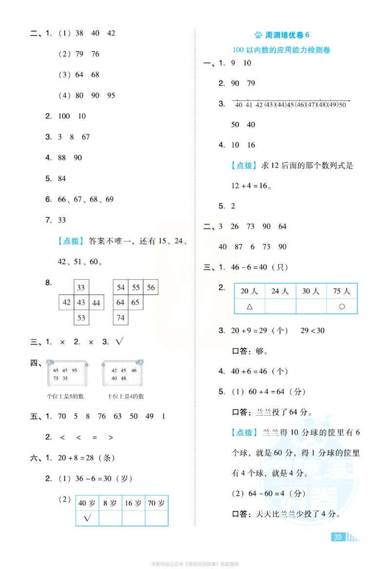 《好卷》小卷-数学1年级下册（RJ）_一年级上下册资料_小学一年级学习资料-25年更新版_1-04、小学一年级数学下册_1-4-2、练习题、作业、试题、试卷_人教版_电子册