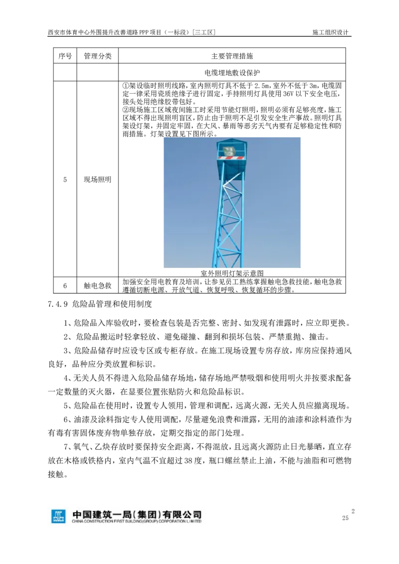 西安市体育中心外围提升改善PPP项目（一标段）C标施工组织设计_2021-2023年优秀施组方案_施工组织设计_施组17-西安市体育中心外围提升改善PPP项目（一标段）C标施工组织设计
