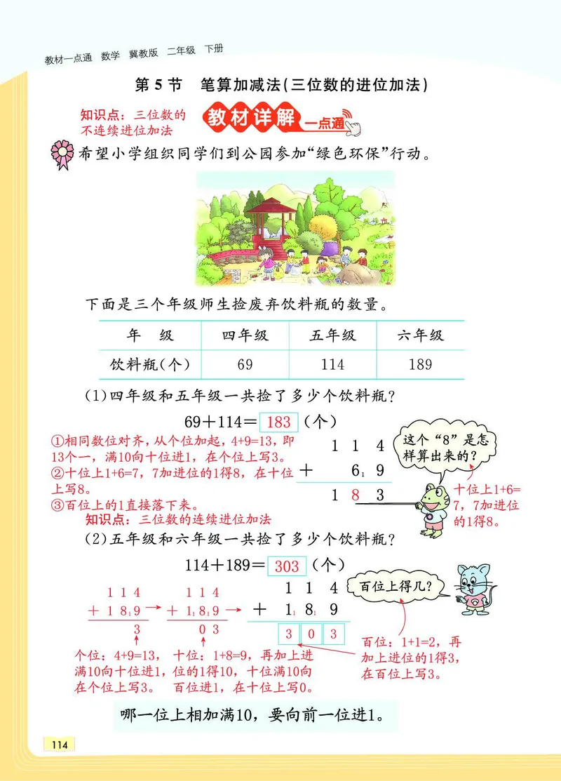 《教材一点通》数学2年级下册（JJ）_二年级上下册资料_小学二年级学习资料-25年更新版_2-04、小学二年级数学下册_2-4-2、练习题、作业、试题、试卷_冀教版_电子册类