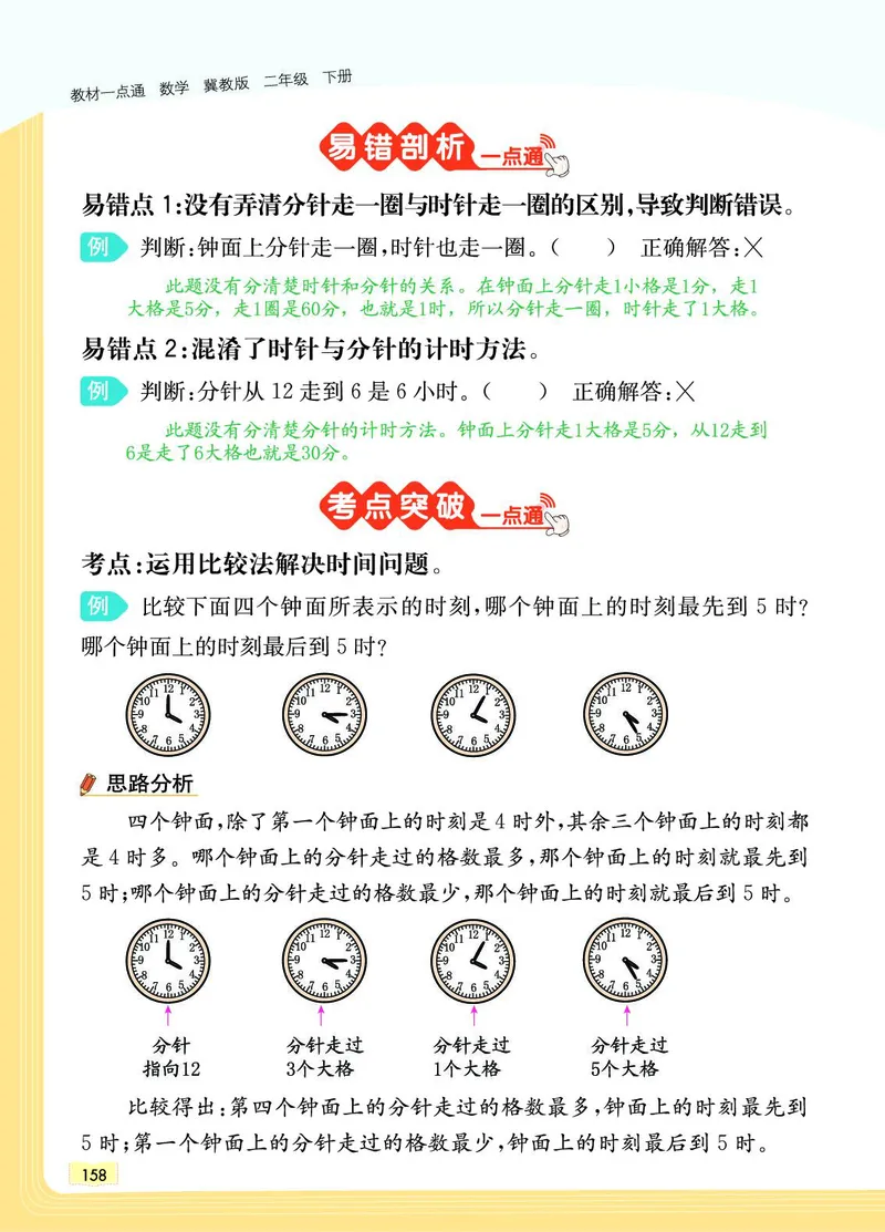 《教材一点通》数学2年级下册（JJ）_二年级上下册资料_小学二年级学习资料-25年更新版_2-04、小学二年级数学下册_2-4-2、练习题、作业、试题、试卷_冀教版_电子册类