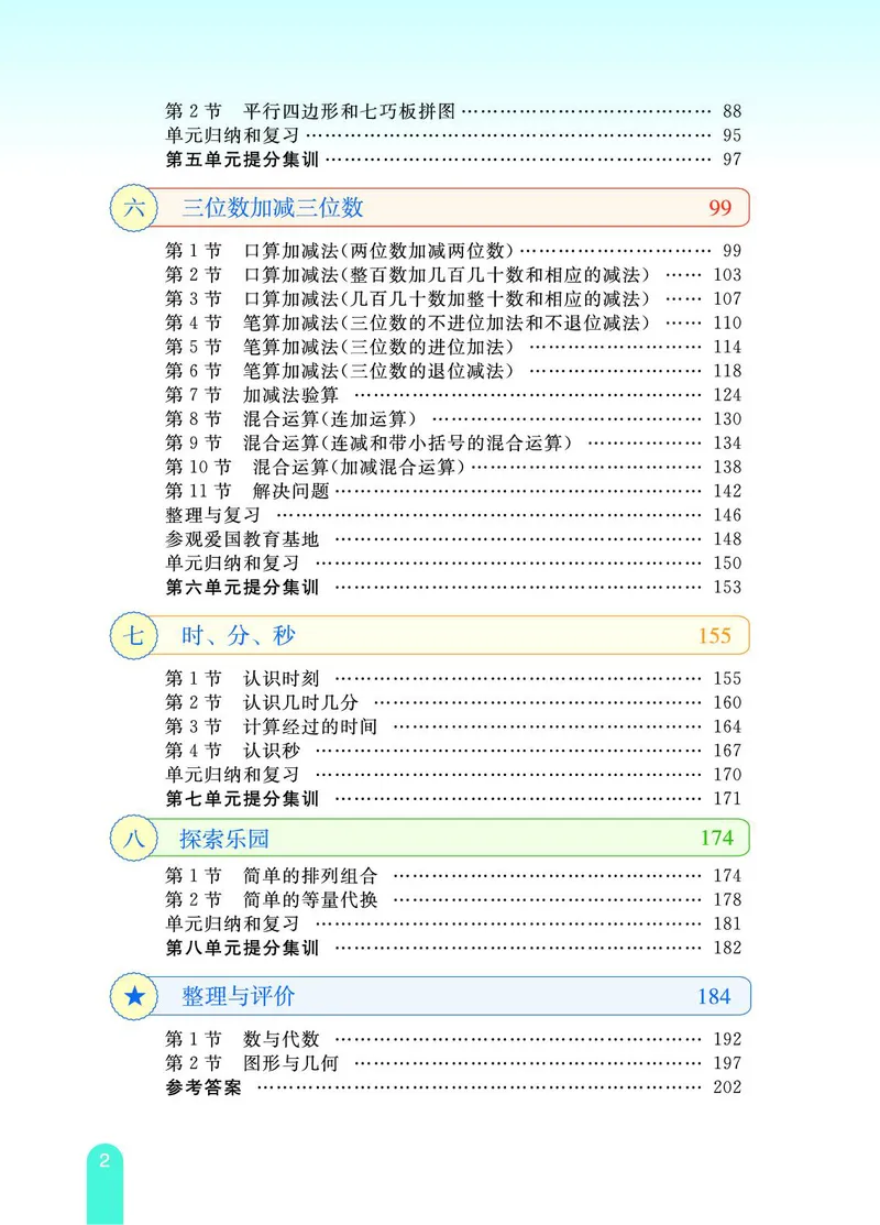 《教材一点通》数学2年级下册（JJ）_二年级上下册资料_小学二年级学习资料-25年更新版_2-04、小学二年级数学下册_2-4-2、练习题、作业、试题、试卷_冀教版_电子册类