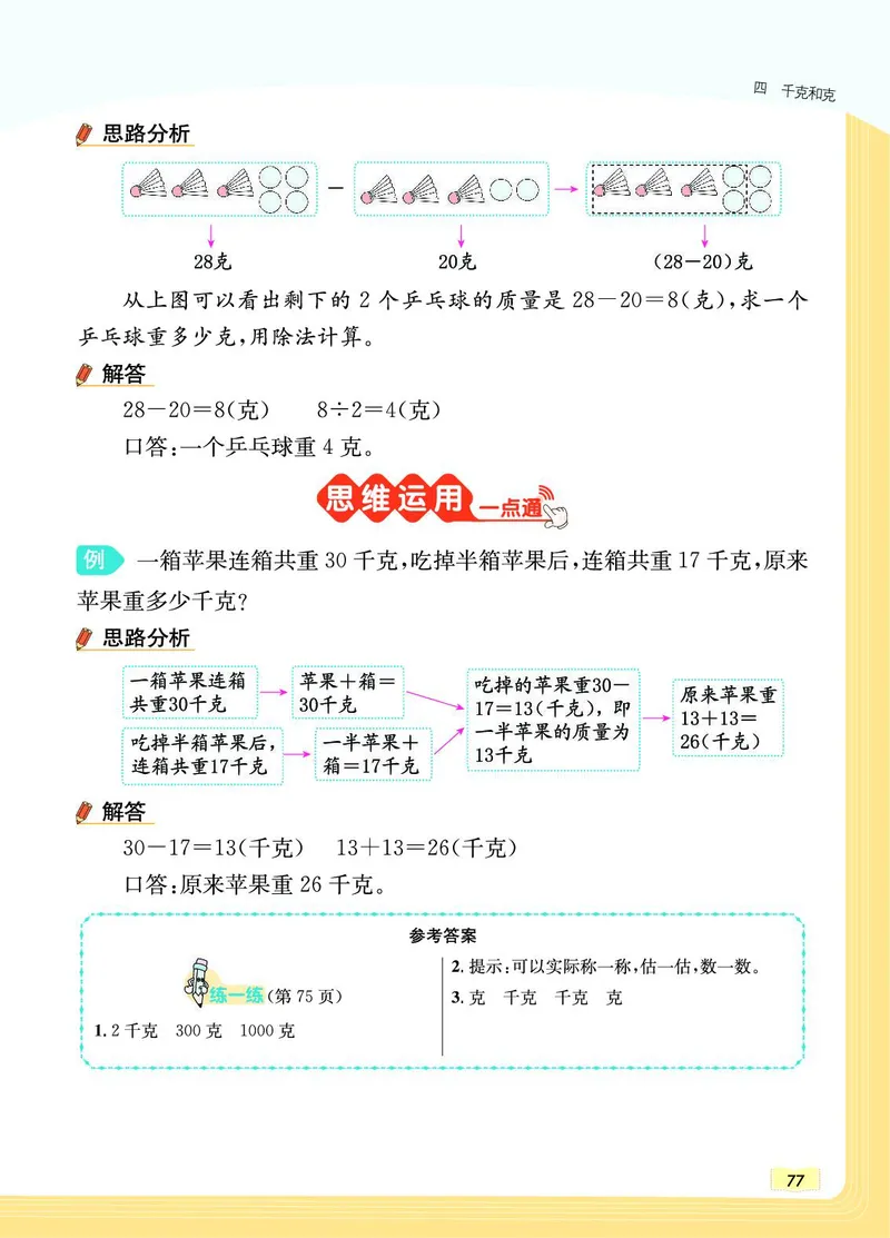 《教材一点通》数学2年级下册（JJ）_二年级上下册资料_小学二年级学习资料-25年更新版_2-04、小学二年级数学下册_2-4-2、练习题、作业、试题、试卷_冀教版_电子册类