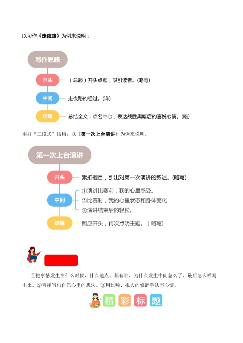 第八单元写话：我的心情（素材积累）（统编版）_一年级语文下册（统编版）_单元写作能力提升_2025版