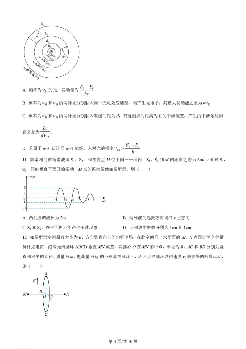 2024年高考物理试卷（浙江）（6月）（空白卷）_物理历年高考真题_新&middot;PDF版2008-2025&middot;高考物理真题_物理（按年份分类）2008-2025_2024&middot;高考物理真题