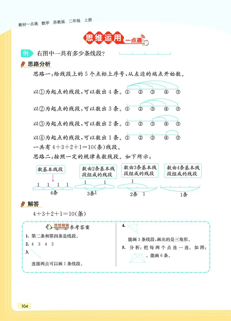 《教材一点通》数学2年级上册（SJ）_二年级上下册资料_小学二年级学习资料-25年更新版_2-03、小学二年级数学上册_2-3-2、练习题、作业、试题、试卷_苏教版_电子册类