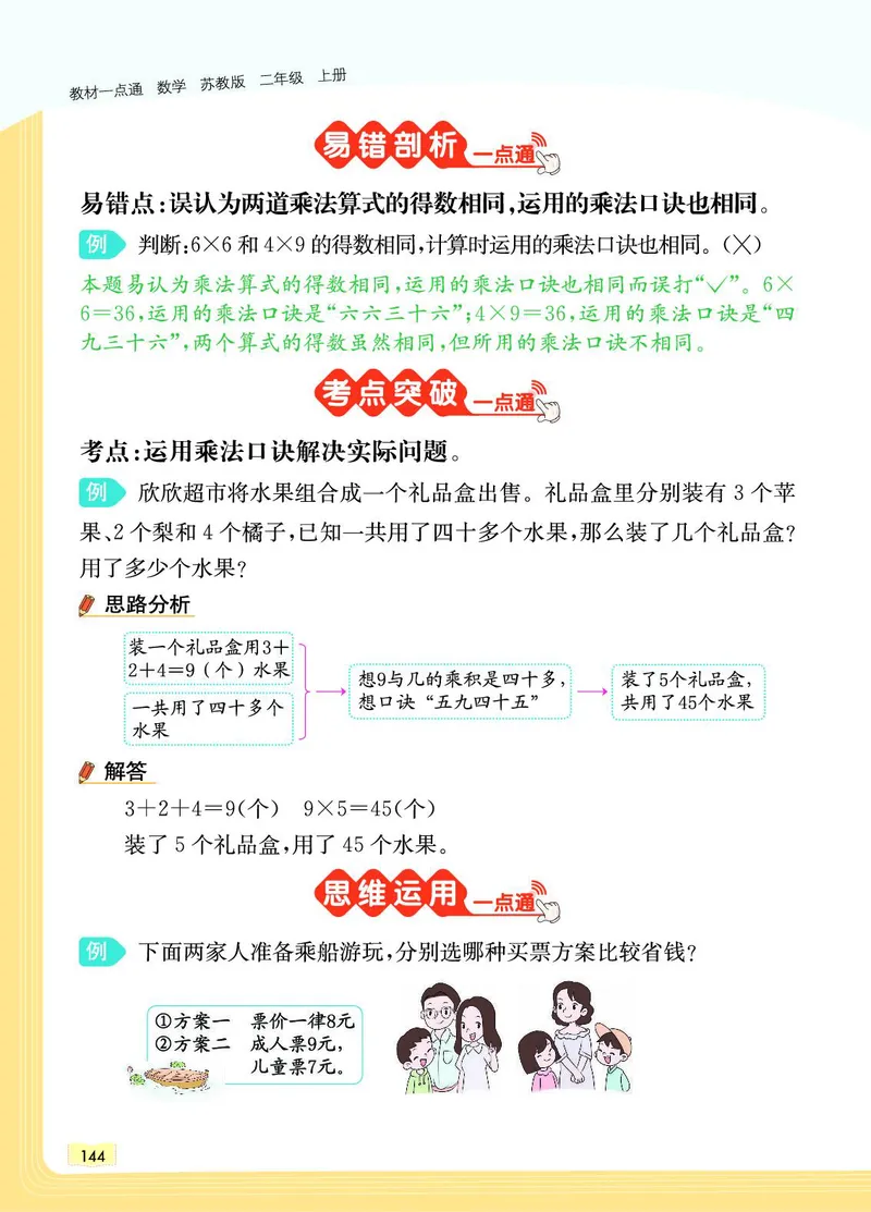 《教材一点通》数学2年级上册（SJ）_二年级上下册资料_小学二年级学习资料-25年更新版_2-03、小学二年级数学上册_2-3-2、练习题、作业、试题、试卷_苏教版_电子册类
