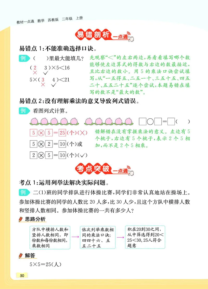 《教材一点通》数学2年级上册（SJ）_二年级上下册资料_小学二年级学习资料-25年更新版_2-03、小学二年级数学上册_2-3-2、练习题、作业、试题、试卷_苏教版_电子册类