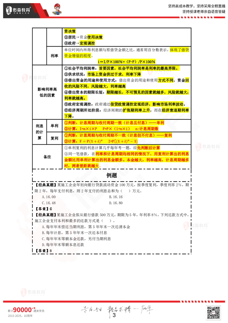 2025.6.1佑森教育叶虎翼授课一建工程经济《工程经济》专用讲义，版权所有，侵权必究_2026年一级建造师_2026年一建经济_2025年一建经济SVIP_02-基础精讲✿高端面授✿深度强化