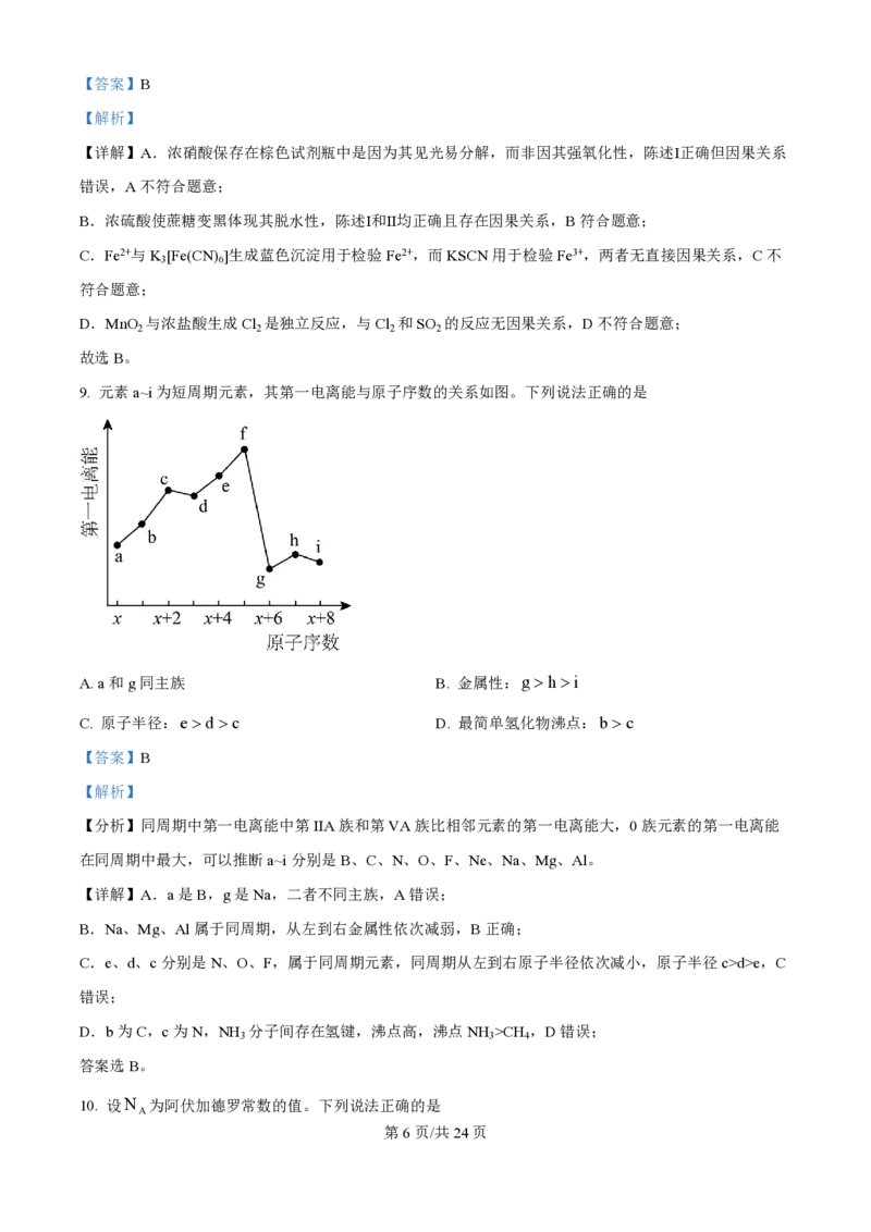 2025年高考化学试卷（广东卷）（解析卷）_历年高考真题合集_化学历年高考真题_新&middot;PDF版2008-2025&middot;高考化学真题_化学（按年份分类）2008-2025_2025&middot;高考化学真题