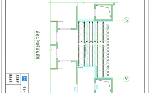 附图23--1、3、7、10#楼东侧消防连廊工字钢安装平面图_2021-2023年优秀施组方案_施工方案_方案35-航企二期项目高空连廊模板支撑架专项施工方案_1.正文_附图