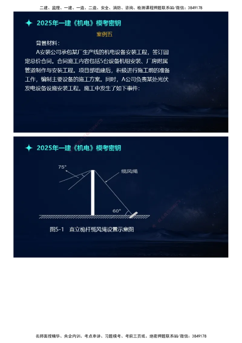 课件_2026年一级建造师_2026年一建机电_2025年一建机电SVIP_03-习题精析✿实战特训✿模考通关_38-机电《模考密钥班》王建波JG_2025年一级建造师《机电实务》模考密钥直播-1