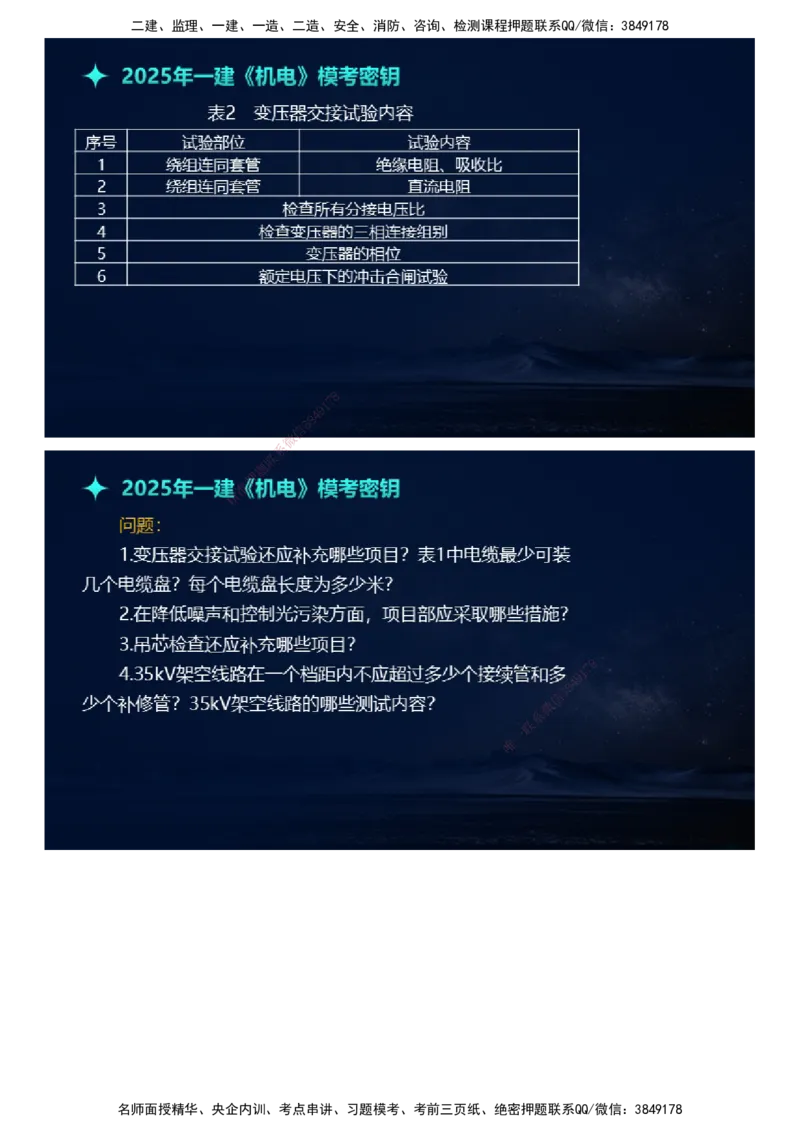 课件_2026年一级建造师_2026年一建机电_2025年一建机电SVIP_03-习题精析✿实战特训✿模考通关_38-机电《模考密钥班》王建波JG_2025年一级建造师《机电实务》模考密钥直播-1