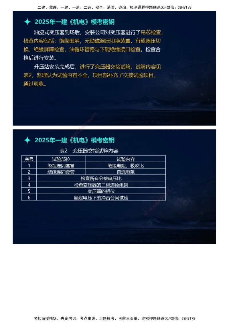 课件_2026年一级建造师_2026年一建机电_2025年一建机电SVIP_03-习题精析✿实战特训✿模考通关_38-机电《模考密钥班》王建波JG_2025年一级建造师《机电实务》模考密钥直播-1
