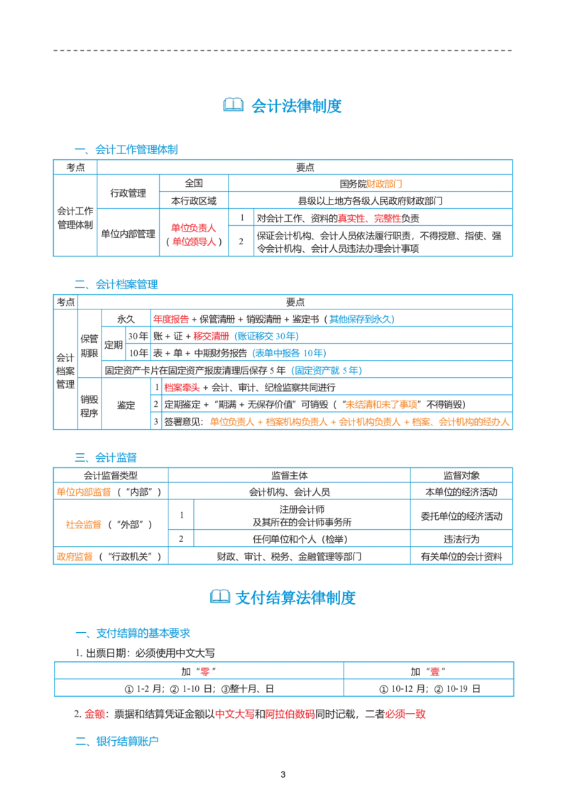 2026年初级会计经济法精简《三色笔记》_26初级会计资料包_三色笔记