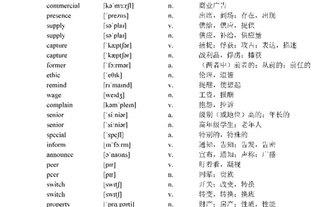 考研英语热门词汇（8次及以上词汇）_s058考研英语2026必背真题阅读高频词汇总结