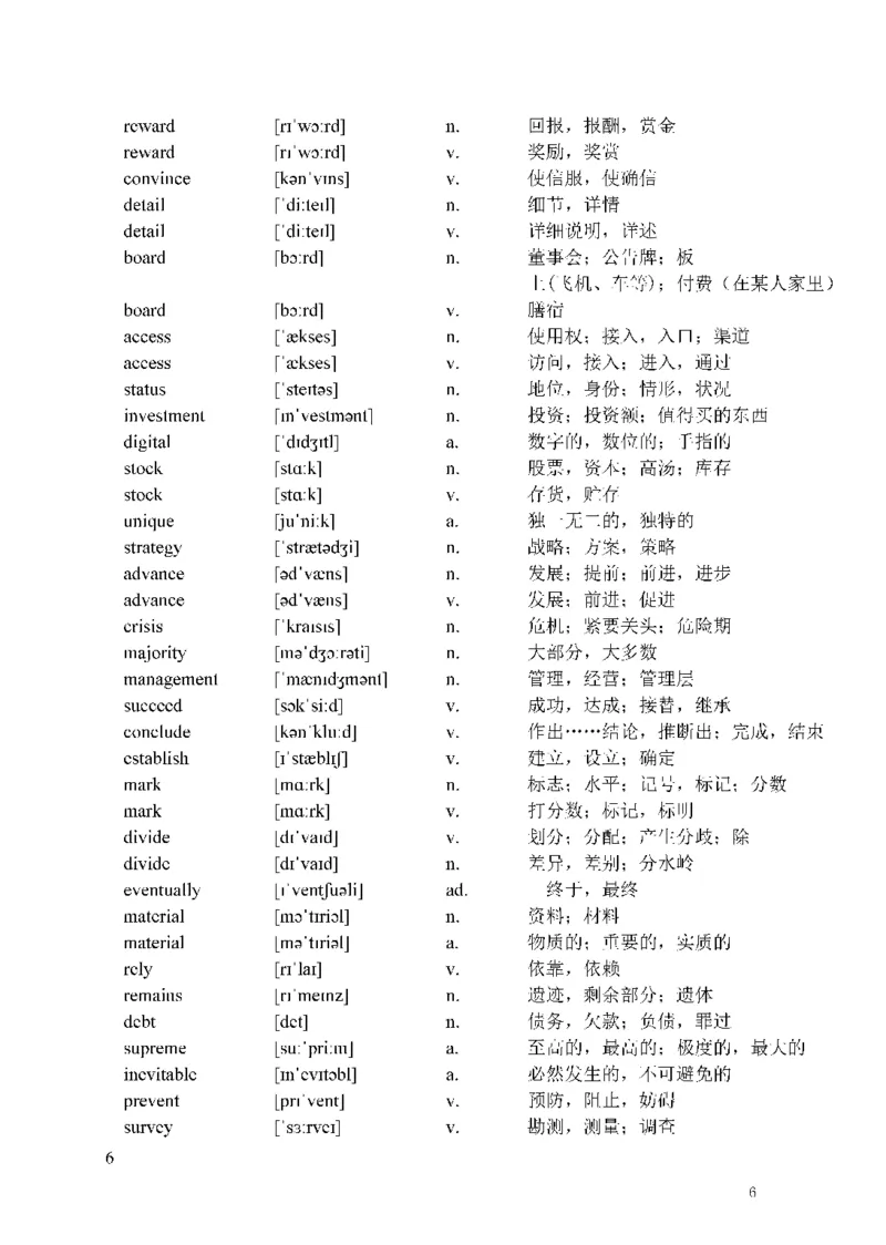 考研英语热门词汇（8次及以上词汇）_s058考研英语2026必背真题阅读高频词汇总结