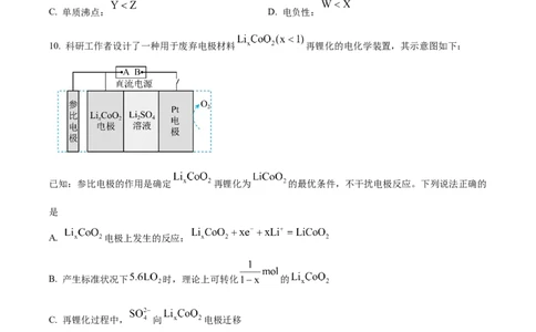 2025年高考化学试卷（河北卷）（空白卷）_历年高考真题合集_化学历年高考真题_新&middot;Word版2008-2025&middot;高考化学真题_化学（按年份分类）2008-2025_2025&middot;高考化学真题