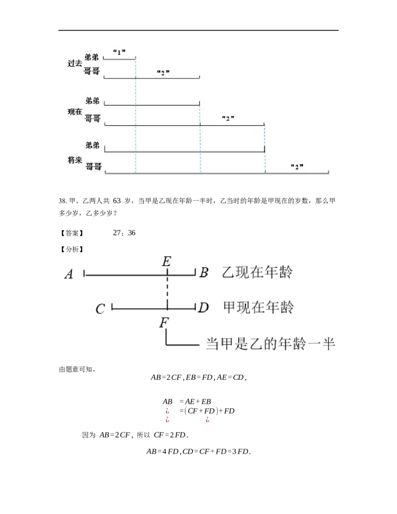 《应用题》经典年龄问题基本知识-0星题（含解析）全国通用版_小学数学母题大全一二三四五六年级上下册一题多解题母题解_《经典应用题》（含详解）