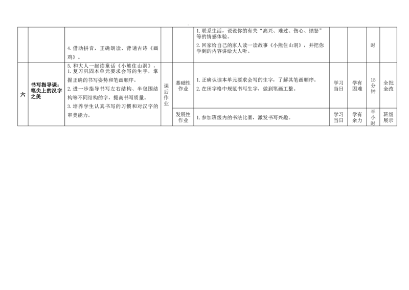 第八单元（作业整体设计）（统编版.2024）_一年级语文下册（统编版）_单元知识复习专项