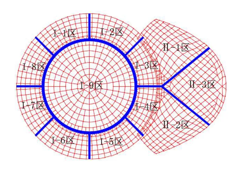 附图3-4钢结构屋盖施工阶段流水段划分_2021-2023年优秀施组方案_施工组织设计_曲江电竞产业园--场馆区项目施工组织设计_1.施工组织设计_附表附图