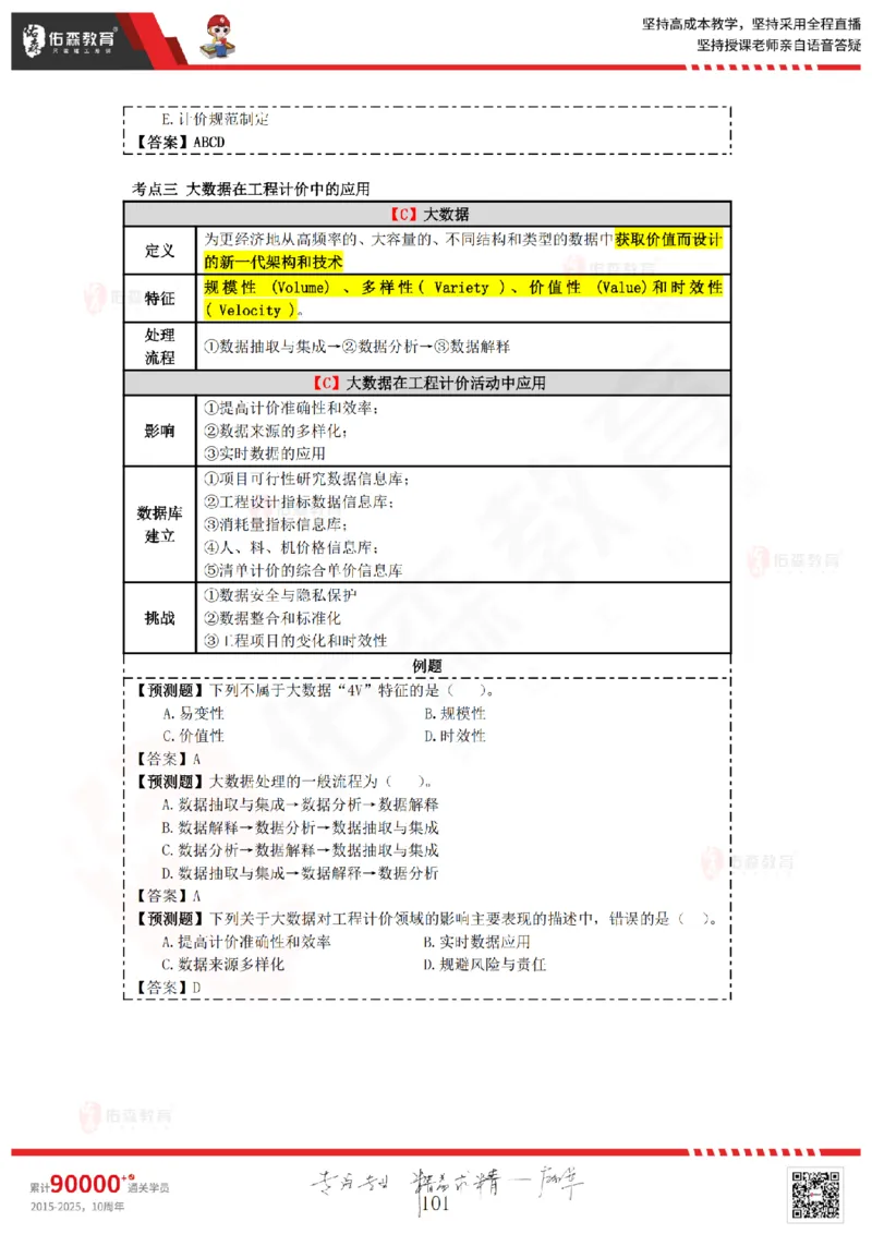 2025.4.5-5.4佑森教育叶虎翼授课一建工程经济《工程计价（一）（二）》专用讲义，版权所有，侵权必究_2026年一级建造师_2026年一建经济_2025年一建经济SVIP