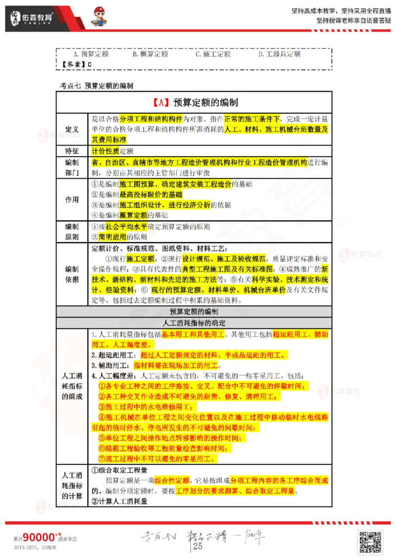 2025.4.5-5.4佑森教育叶虎翼授课一建工程经济《工程计价（一）（二）》专用讲义，版权所有，侵权必究_2026年一级建造师_2026年一建经济_2025年一建经济SVIP