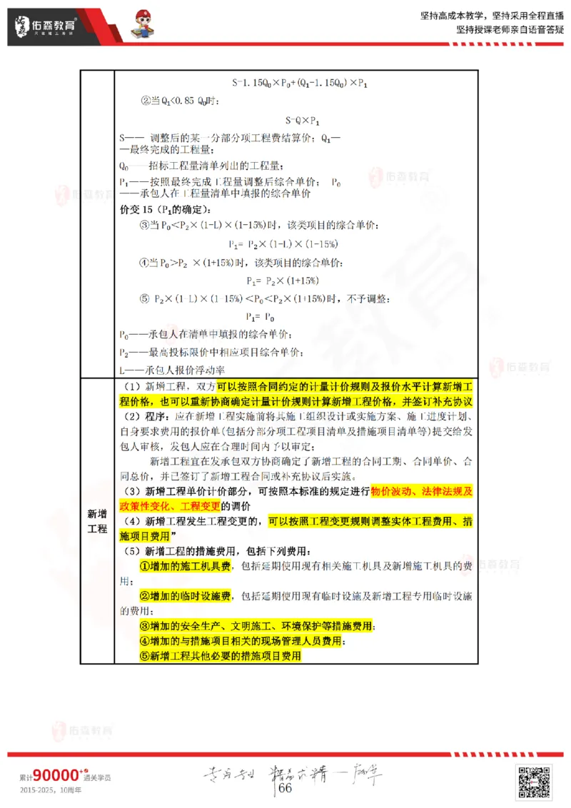2025.4.5-5.4佑森教育叶虎翼授课一建工程经济《工程计价（一）（二）》专用讲义，版权所有，侵权必究_2026年一级建造师_2026年一建经济_2025年一建经济SVIP