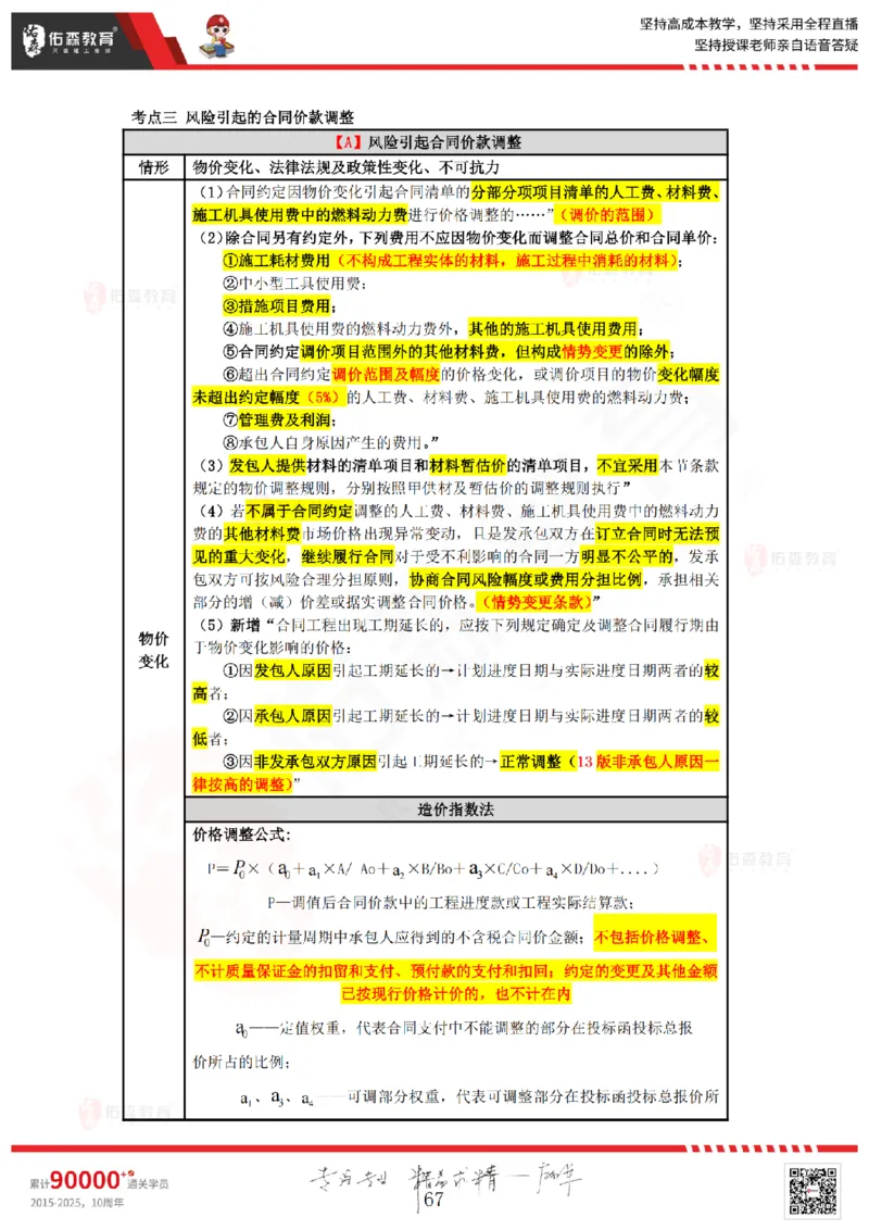 2025.4.5-5.4佑森教育叶虎翼授课一建工程经济《工程计价（一）（二）》专用讲义，版权所有，侵权必究_2026年一级建造师_2026年一建经济_2025年一建经济SVIP