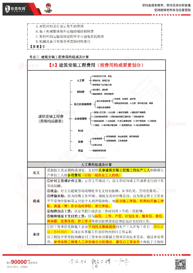 2025.4.5-5.4佑森教育叶虎翼授课一建工程经济《工程计价（一）（二）》专用讲义，版权所有，侵权必究_2026年一级建造师_2026年一建经济_2025年一建经济SVIP