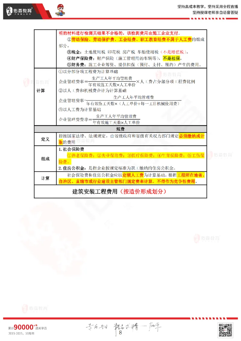 2025.4.5-5.4佑森教育叶虎翼授课一建工程经济《工程计价（一）（二）》专用讲义，版权所有，侵权必究_2026年一级建造师_2026年一建经济_2025年一建经济SVIP
