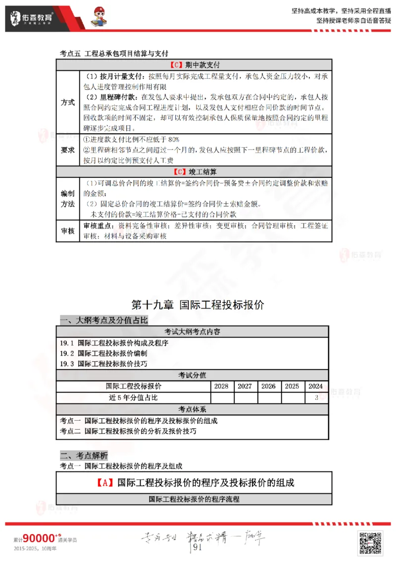 2025.4.5-5.4佑森教育叶虎翼授课一建工程经济《工程计价（一）（二）》专用讲义，版权所有，侵权必究_2026年一级建造师_2026年一建经济_2025年一建经济SVIP