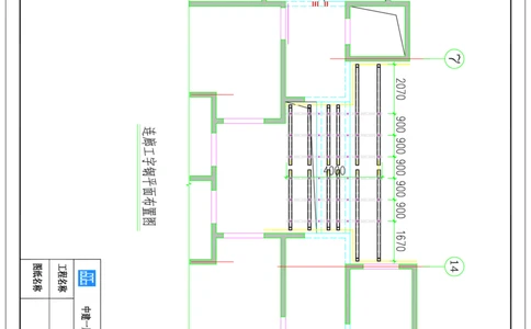 附图17--1、3、7、10#楼西侧消防连廊工字钢安装平面图_2021-2023年优秀施组方案_施工方案_方案35-航企二期项目高空连廊模板支撑架专项施工方案_1.正文_附图