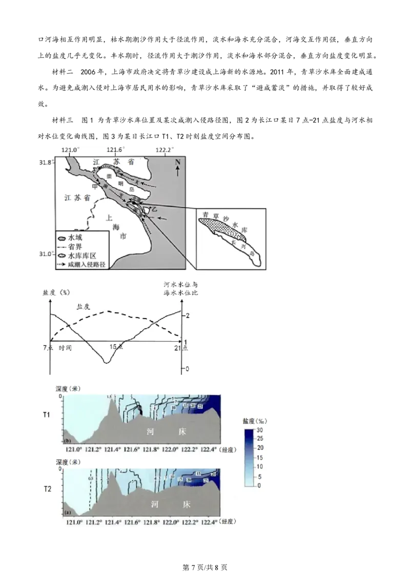 2024年高考地理试题（上海）（空白卷）_地理历年高考真题_新&middot;PDF版2008-2025&middot;高考地理真题_地理（按年份分类）2008-2025_2024&middot;地理高考真题