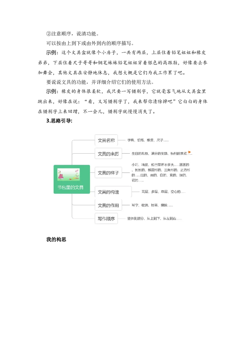 第五单元习作：书包里的文具（范文点评）（统编版）_一年级语文上册（统编版）_单元写作能力提升_老课标