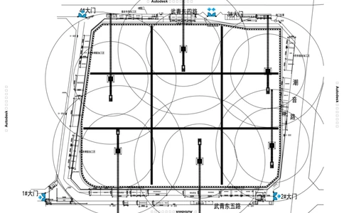 附件六：施工现场平面图_2021-2023年优秀施组方案_施工组织设计_施组05-非生产性工业项目（京东集团西南总部大厦）施工组织设计_非生产性工业项目（京东集团西南总部大厦）施工组织设计