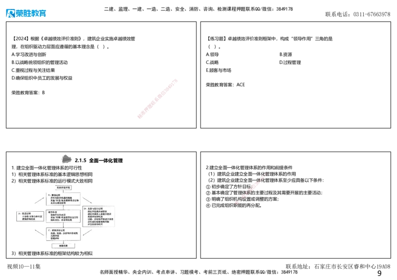 视频10&mdash;11集2.1质量、环境、职业健康安全管理体系（可打印版）_2026年一级建造师_2026年一建管理_2025年一建管理SVIP_02-基础精讲✿高端面授✿深度强化_讲义