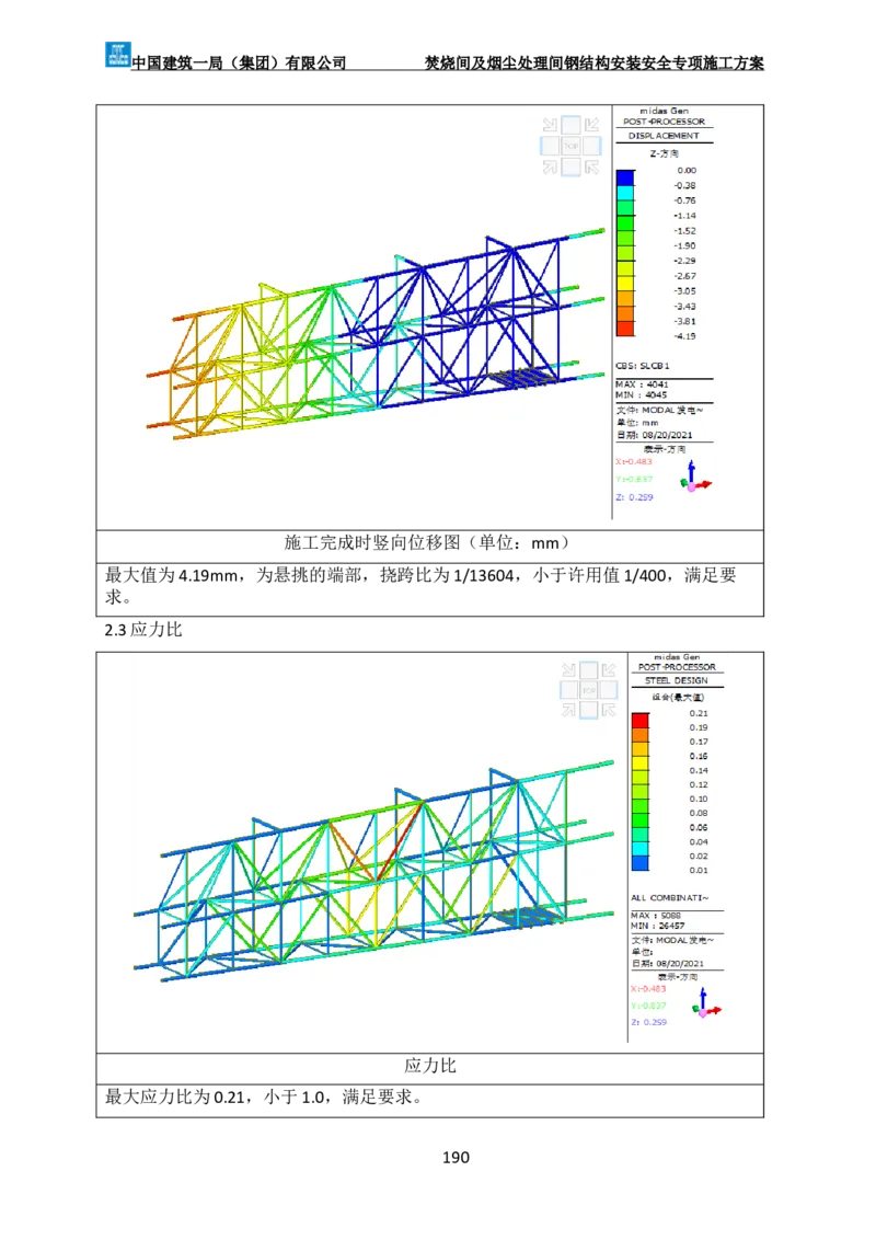 广州市第五资源热力电厂二期工程及配套设施项目钢结构工程-焚烧间、净化间安装安全专项施工方案_2021-2023年优秀施组方案_施工方案