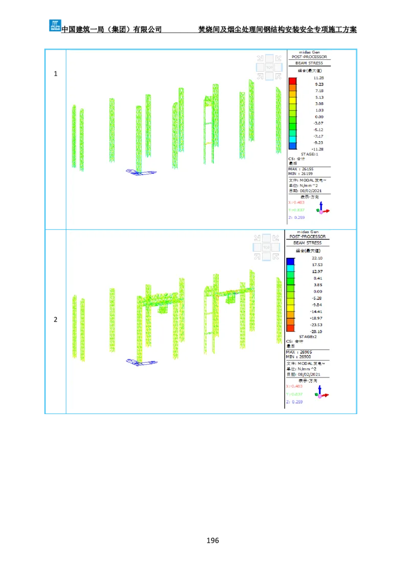 广州市第五资源热力电厂二期工程及配套设施项目钢结构工程-焚烧间、净化间安装安全专项施工方案_2021-2023年优秀施组方案_施工方案