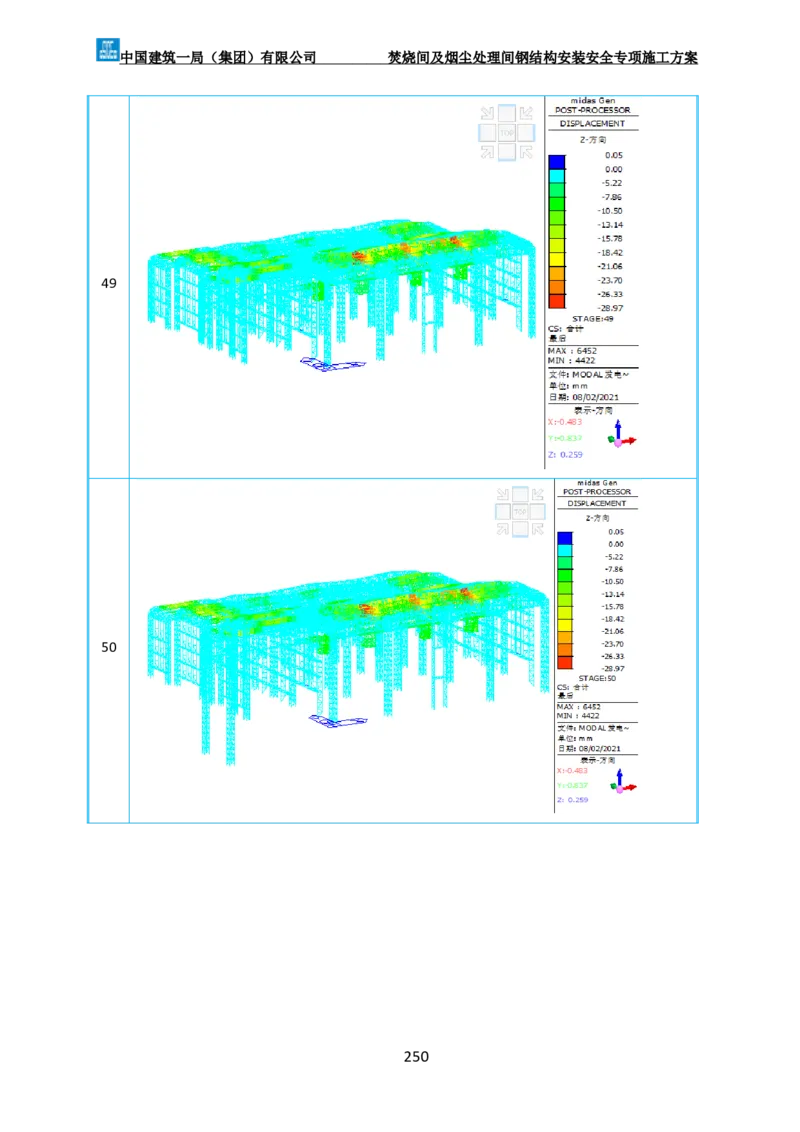 广州市第五资源热力电厂二期工程及配套设施项目钢结构工程-焚烧间、净化间安装安全专项施工方案_2021-2023年优秀施组方案_施工方案